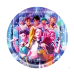 K Pop Demon Hunters dideles vienkartines lėkštutės