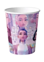 K Pop Demon Hunters vienkartiniai puodeliai