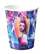 K Pop Demon Hunters vienkartiniai puodeliai