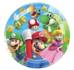 Mario party dideles vienkartines lėkštutės
