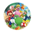 Mario party mazos vienkartines lėkštutės