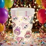 labubu vienkartiniai puodeliai