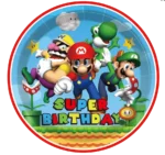 mario vienkartine lėkštutė