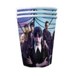 wednesday vienkartiniai puodeliai